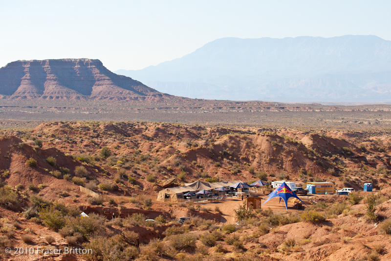 Camp Redbull, an oasis in the sun. You can bet that a lot of people were wandering around here with both sunburns and sugar highs.