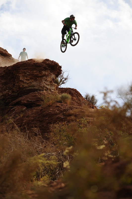 Alex Pro, another young gun who's not afraid of the Reaper. First time, and nailed this <br> huge drop that was a source of pain for so many riders two years ago.