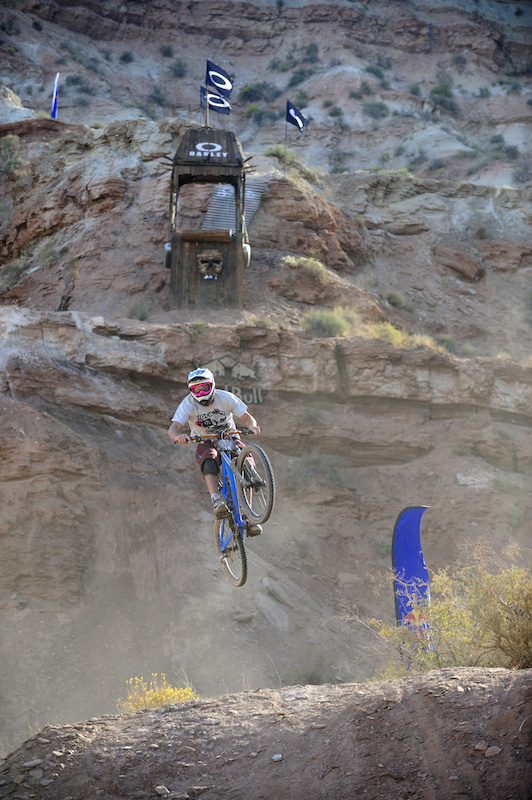 James Doerfling, nailing the Oakely sender and charging over the gap to claim a clean first run.