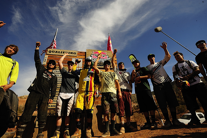 The Red Bull Rampage top ten qualifiers. 