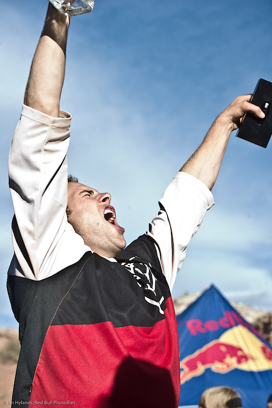 ... and was obviously pretty stoked about it and standing on the top step of the podium