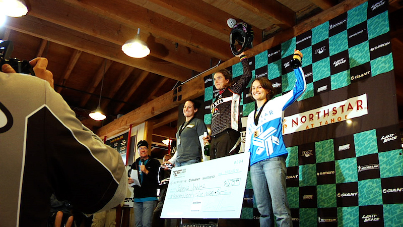 Sabrina Jonnier was the fast woman down, Melissa Buhl coming in second and Lizzie English taking third spot