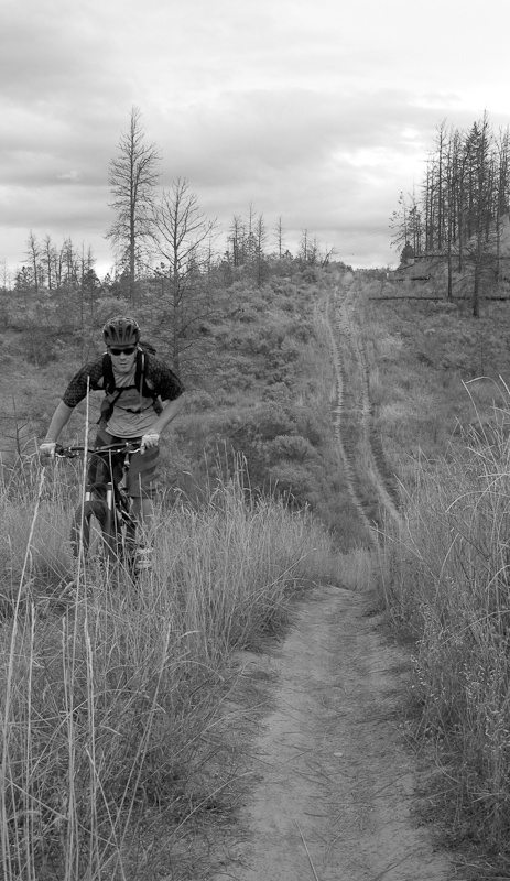 Matt on some Kamloops' double track. -Photo by Tyler Maine