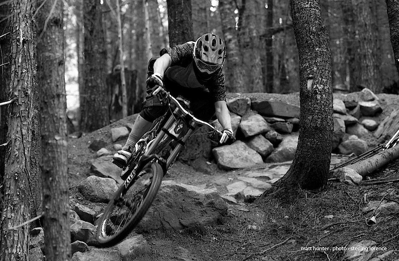 Matt on his first photo shoot for Fox Racing Shox up in Whistler.