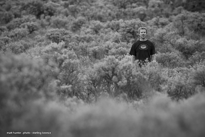 These bushes hide the best trails and will take you down if you aren't careful.  Matt knows how to get around in here.