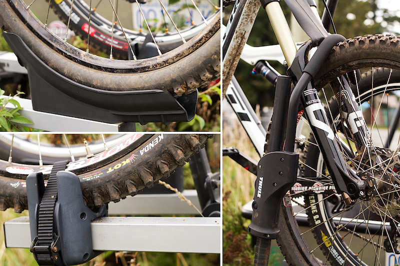 The T2 rack has a number of features that speed the process of installing and removing your bike, as well as some tricks up its sleeve that make living with the rack on the back of your vehicle a bit easier. First up, it will accept bikes with a wheelbase of up to 48