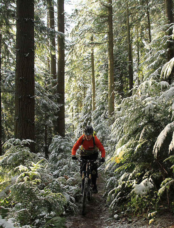 A section of the Baden-Powell connecting Ladies and Lower Ladies in the snow