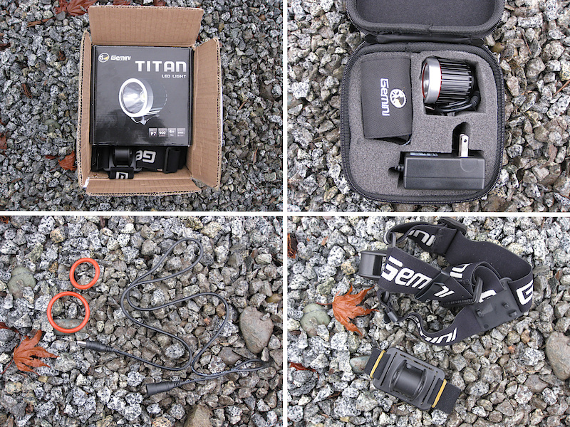 There are two kits on offer, the base kit (which sells for $110 USD) includes a light, battery, charger, two 0-rings for mounting on your handlebar, and a 
