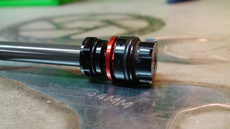 The Stage 4's rebound adjustment knob located at the bottom of the cartridge