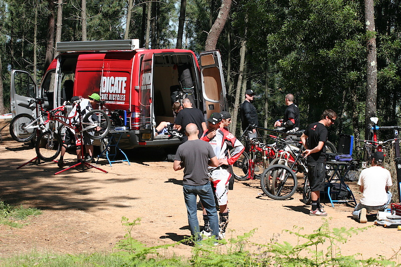 At a bike testing session with Syndicate riders.