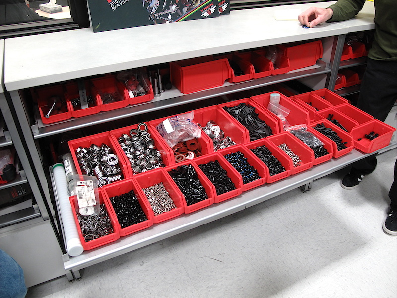 <span style='font-size:18px'>Organization is not taken lightly within the Race Shop. Every part has its place.</span><br><br>