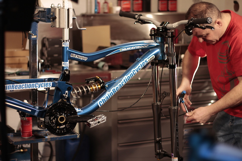 Dave Garland Building the new bike