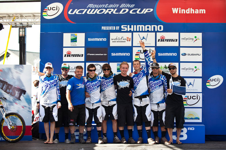 Team Chain Reaction were 1st overall team in the UCI World Cup in 2010