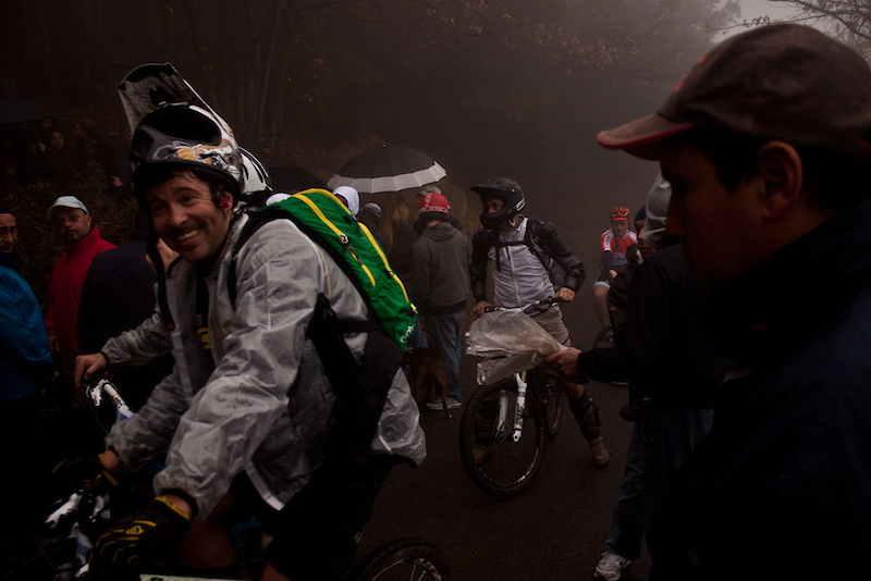 Waterproofs and smiles were the story of the day