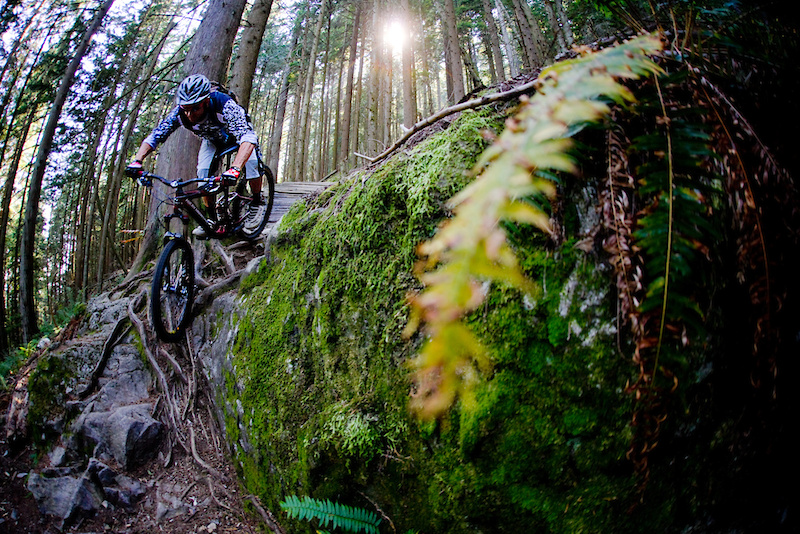 XC riding on the Shore sometimes requires a balance of skills to fully enjoy the possibilities found on the diverse terrain of this Coastal Mountains.