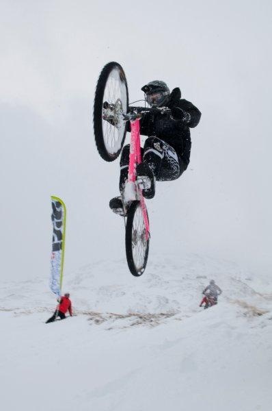 Ben Cathro throws down a huck into the snow... do you think he landed it? Check the video