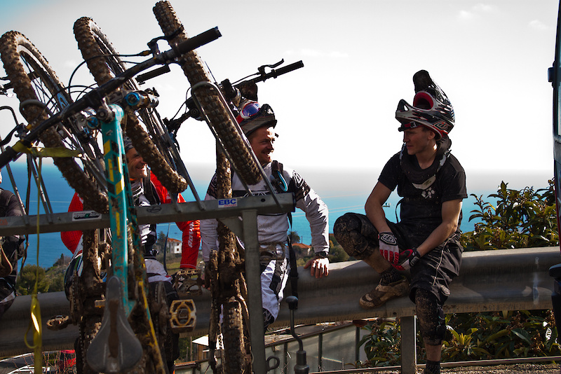 Chilling between runs at San Remo