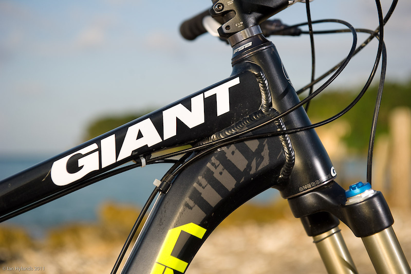 Among the many frame design changes for 2011, the front of the bike uses a tapered head tube.