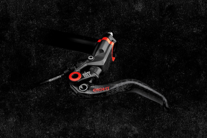 The MT8 brake lever and master cylinder assemblies come out of the mold ready to use.