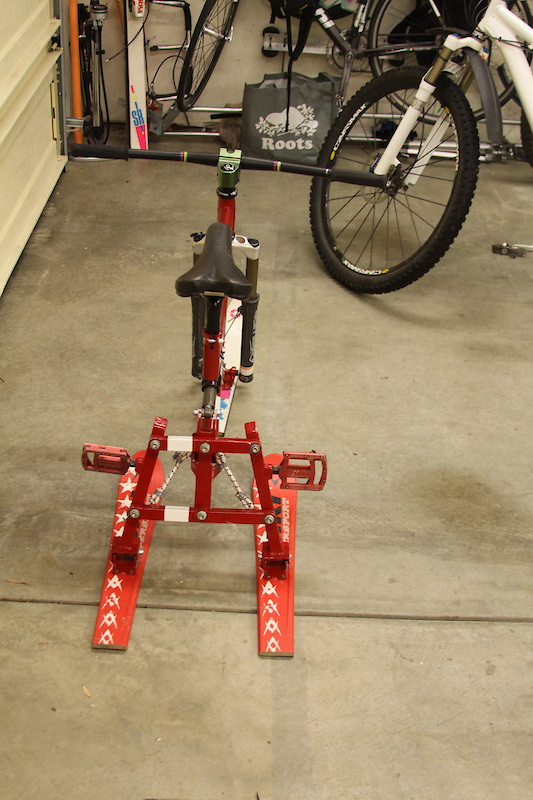 The pedals appear crooked, but it's just the angle