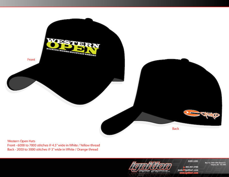 Be sure to buy a Western Open hat - Only available at time of online registration