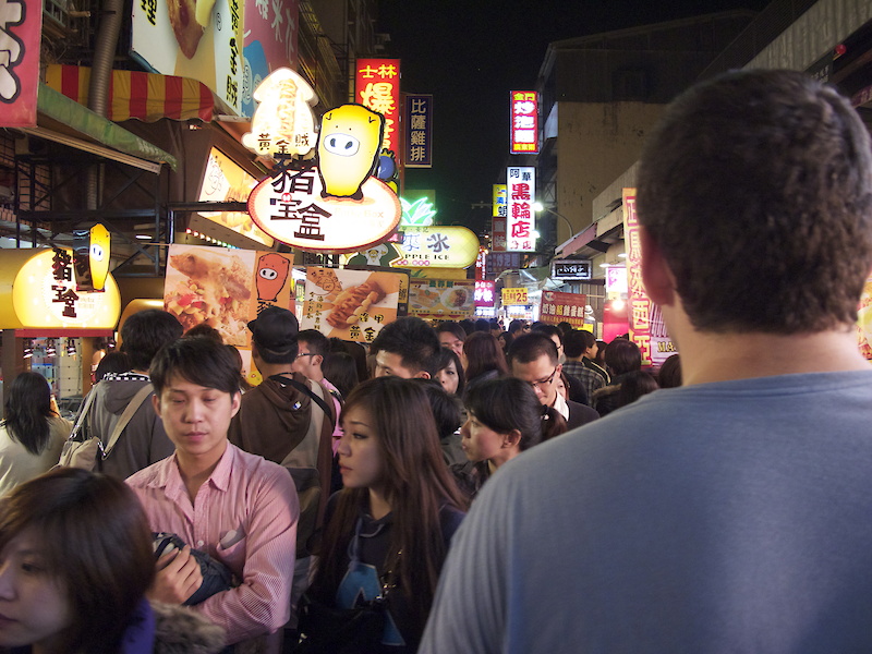 Karl is a tall guy in North America, but he really is a freak of nature in Taiwan. There was a lot of finger pointing by the locals as Big K made his way through the night market, and although I couldn't understand what they were saying, I'm sure there were plenty of Godzilla and Mothra comparisons being thrown about.