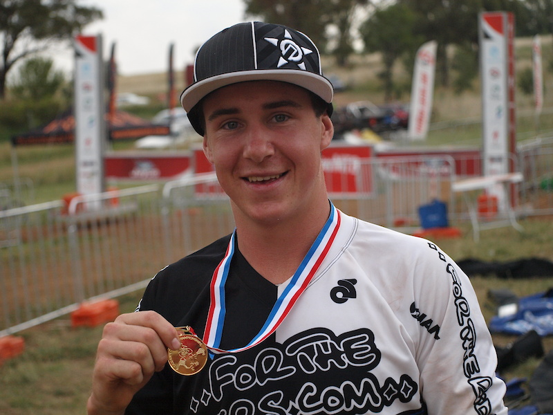 After a strong result at the Australian Championships Rhys stepped onto the top box at Oceanias. Photo: Peter Karas