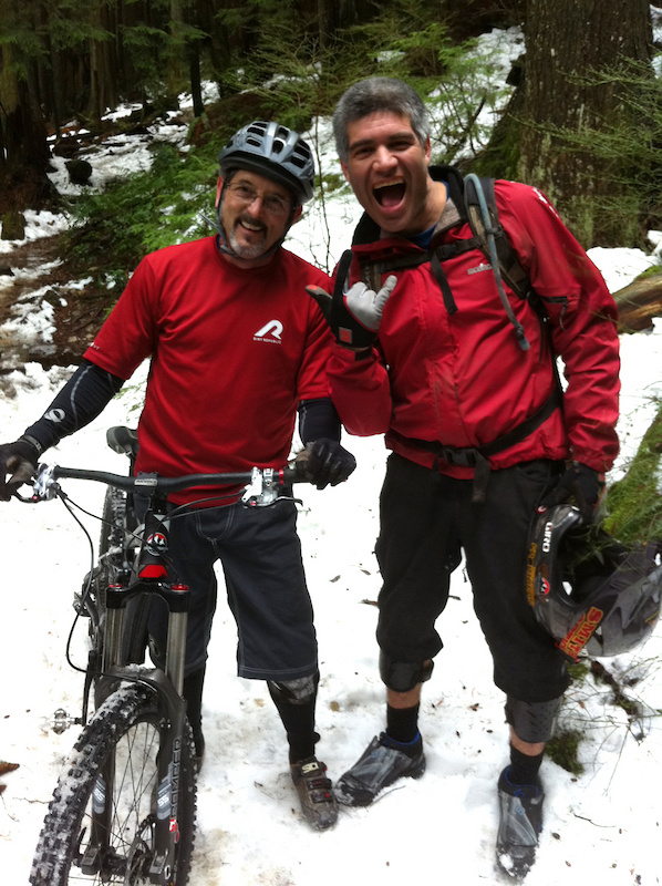 RC and Tippie - Two Hall Of Famers out shredding in the snow on Seymour