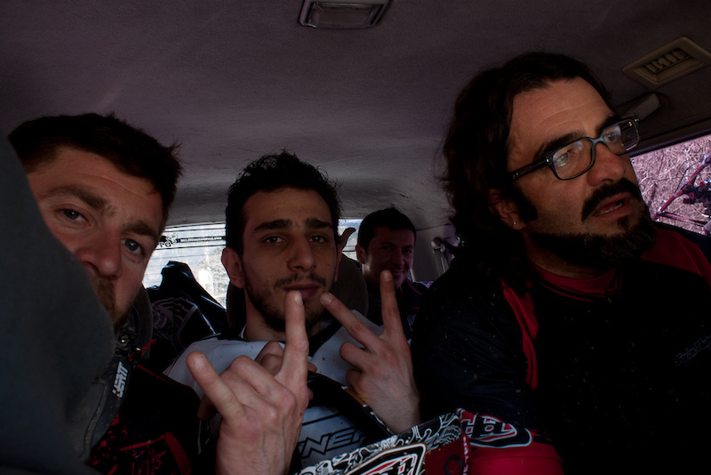 As I'm English, I'm not allowed to do those finger signs. Fortunately these guys are Italian and San Romolo was a lot of fun