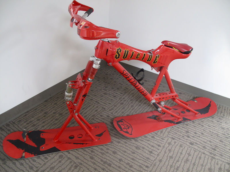 Ski bikes have never really caught on, but this thing is bad ass.