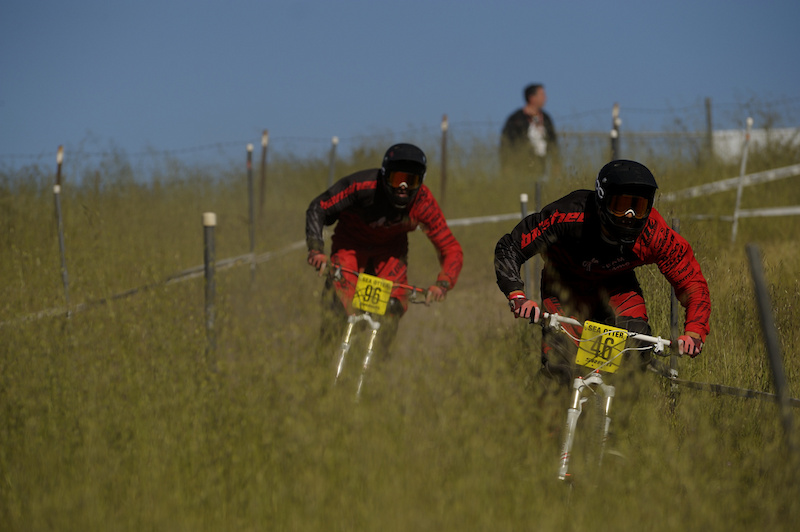 A family that races together stays together. Geronimo Team riders look like twins on and off the bikes.