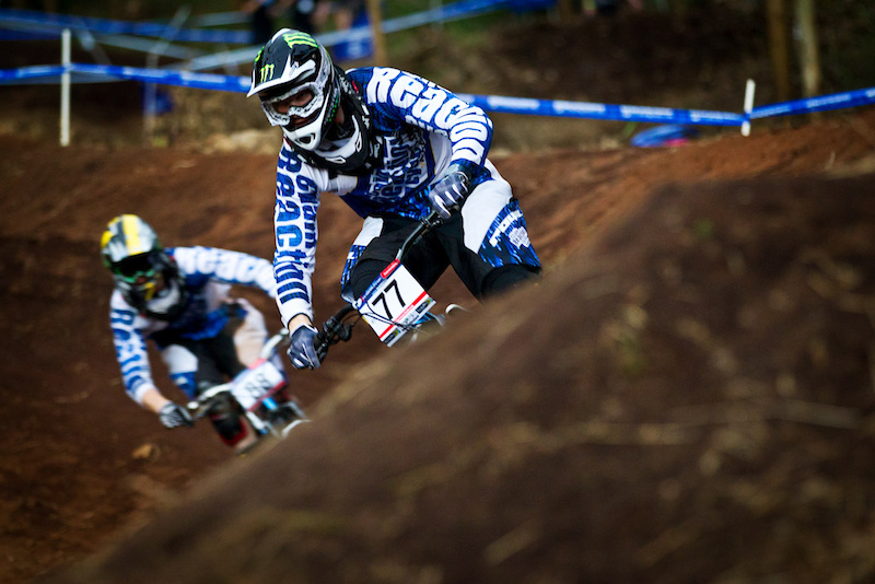 The Mechura Brothers during 4X practice