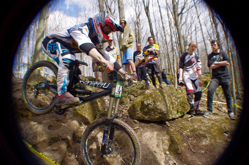  43. Steve Gauci pinned going into the infamous Kelso rock drop.