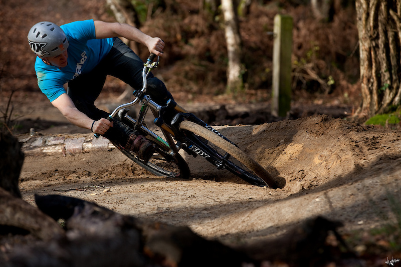 Team rider Blake Samson testing his new bike built on Octane One components