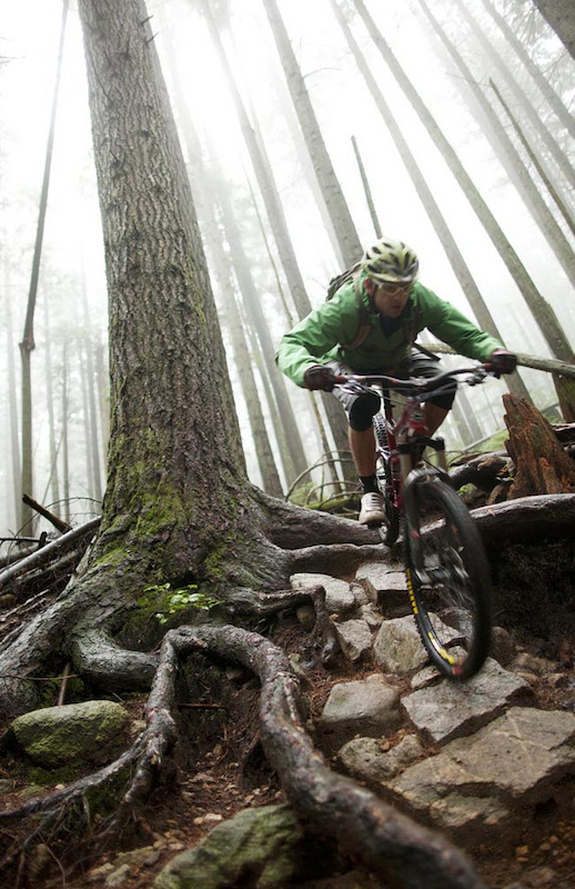 Wade on some greasy Fromme rock.