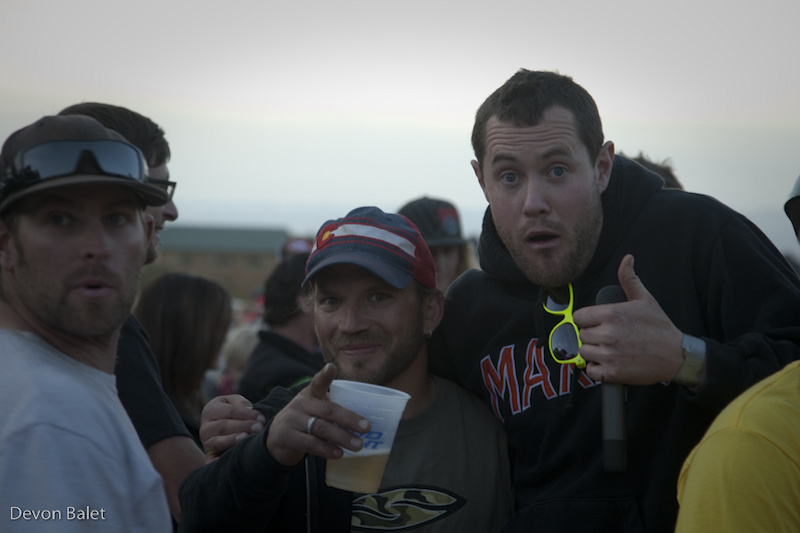Event announcers Josh Bender and Mike Metzger are always up for a good time and laughs.