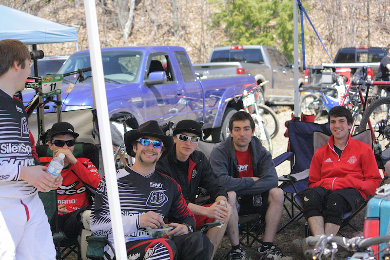 36. The Silent Norco Race Team pits at Horseshoe.