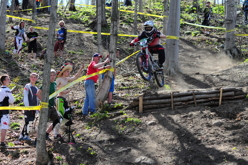  35. 2010 O-Cup Series Champion Harold Woolnough flying over the step down at Horseshoe.