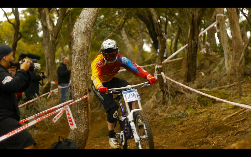Jai Motherwell, looking fast through the top rock garden