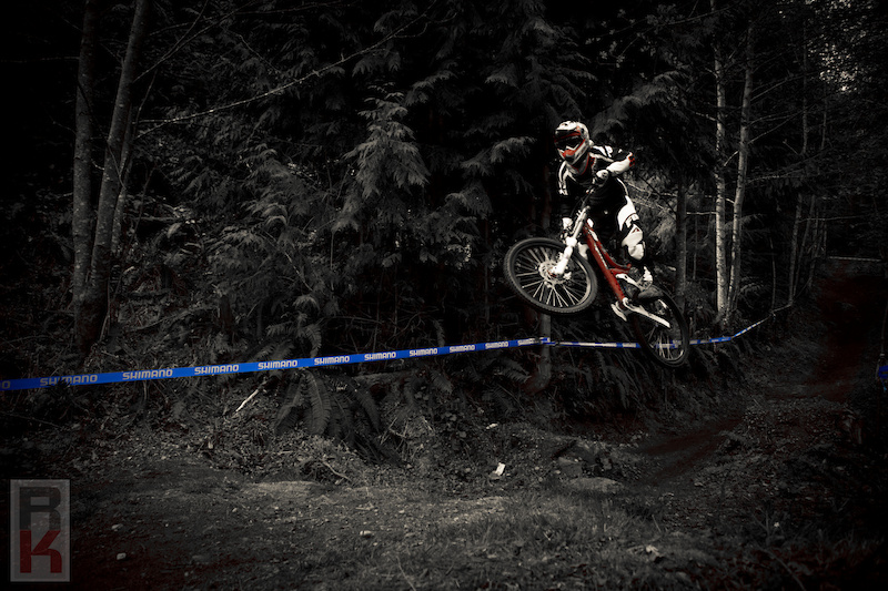 Unknown rider hitting the big gap