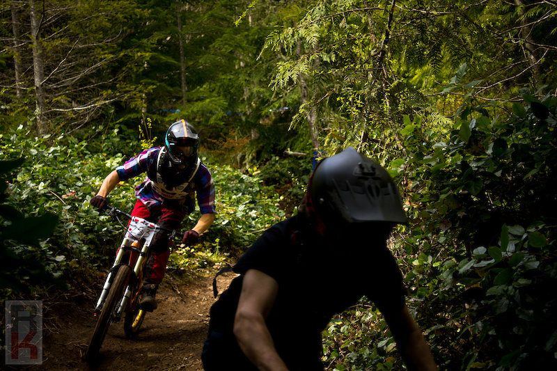 Rhys Ewing following the leader