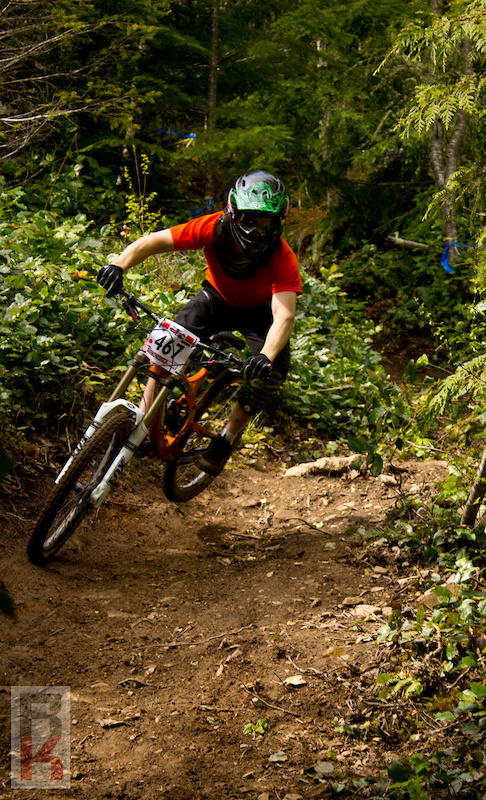 Chris Pascucci coming through the s-berms with a lot of speed!