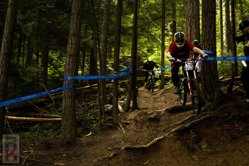 Sam Saimo flying over the roots