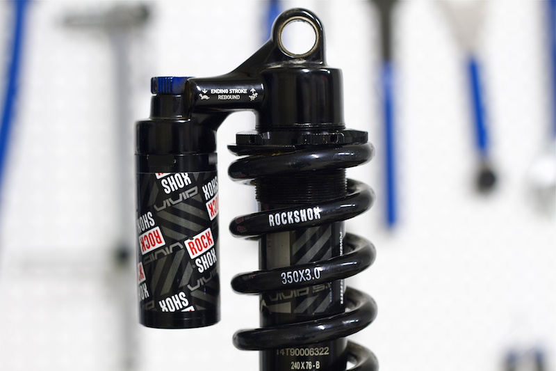 It is very important to be sure that the spring you're installing has enough free space between its coils to keep them from coming into contact with each other before the shock bottoms. There are two numbers on the coil spring pictured above - the