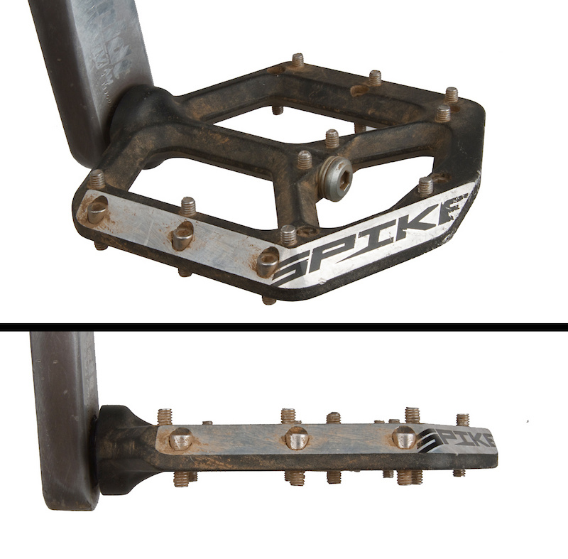Spank's Spike pedals proved to be not only quite grippy, but also very sturdy, which is impressive considering their competitive sub-400 gram weight. 