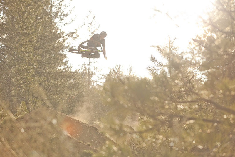 The revised Dual Slalom track offered up some nice evening light.