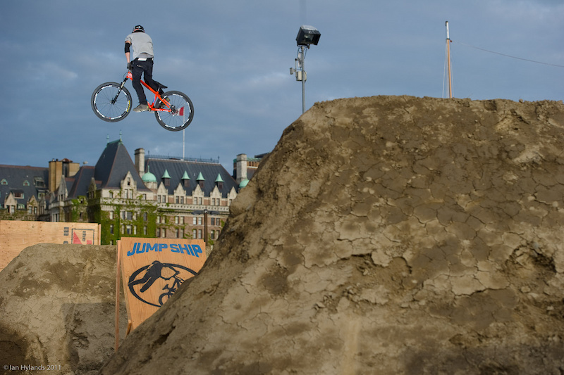 Tyler McCaul whipping on the barge...
