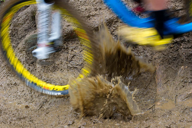Just another day on the World Cup... Melanie Pugin gets things rolling during the Women s final.