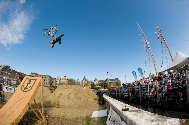 Agassiz with a flip indian air on the first jump