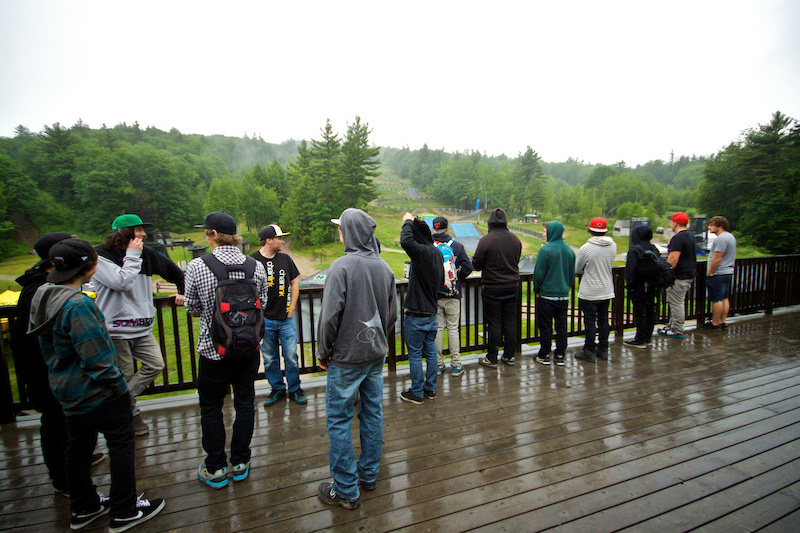 Praying the rain stops soon. Photo by Steve Hayes. www.trailburn.ca